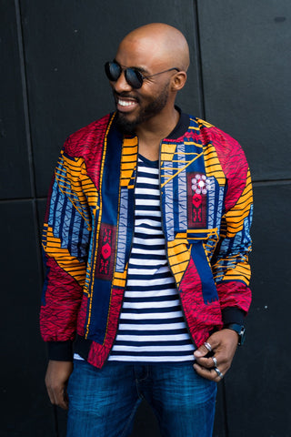 Mens - LESSA Summer Bomber Jacket - Mutapa 