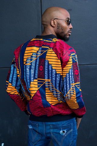 Mens - LESSA Summer Bomber Jacket - Mutapa 